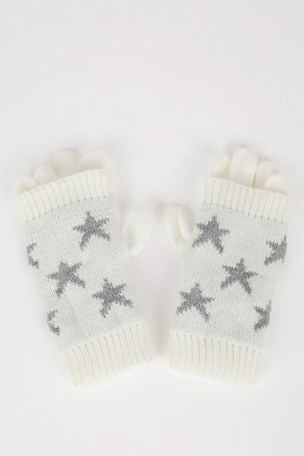 DEFACTO DEFACTO Women's Christmas Themed Knitwear 2-Piece Gloves