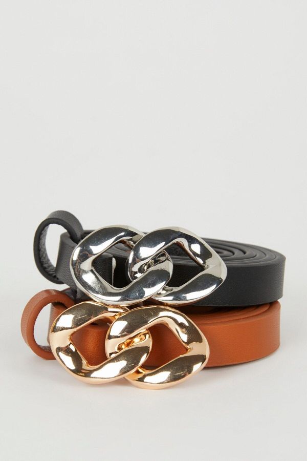 DEFACTO DEFACTO Women's Faux Leather Classic Belt