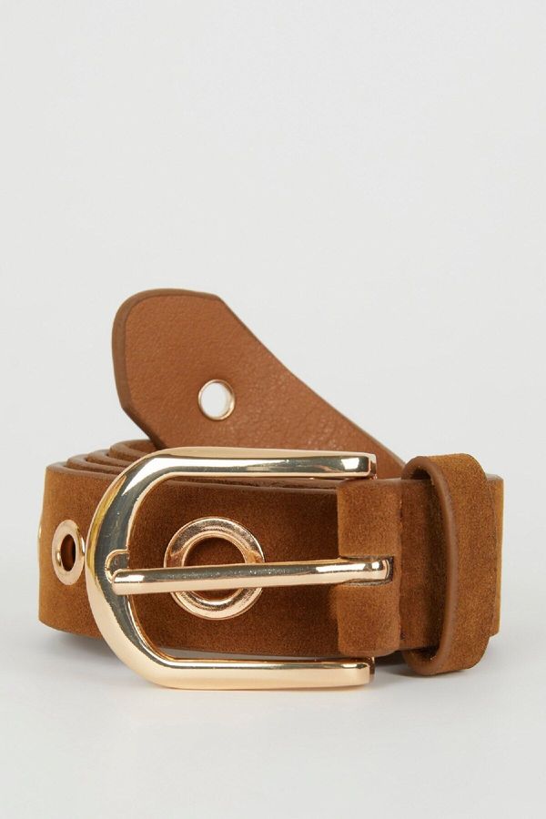 DEFACTO DEFACTO Women's Faux Leather Classic Belt