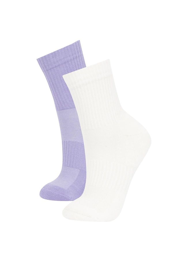 DEFACTO DEFACTO Women's Fit 2-Piece Cotton Towel Socks