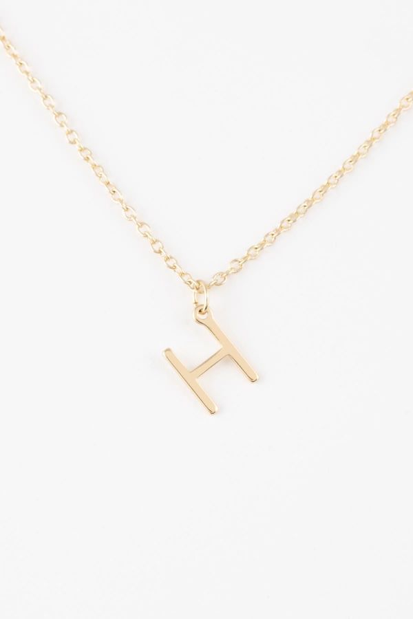 DEFACTO DEFACTO Women's H Letter Gold Necklace