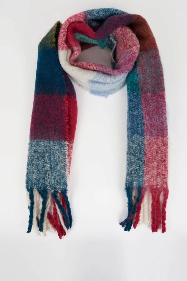 DEFACTO DEFACTO Women's Soft Texture Mixed Pattern Scarf