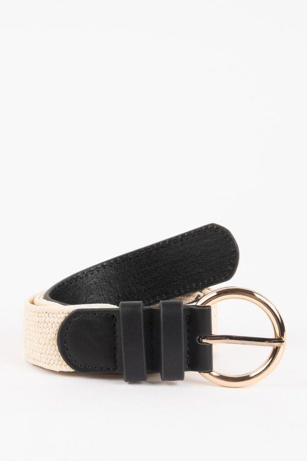 DEFACTO DEFACTO Women's Straw Braid Belt