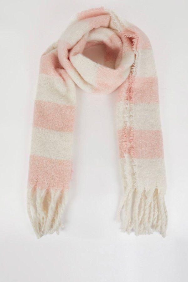 DEFACTO DEFACTO Women's Striped Woven Scarf