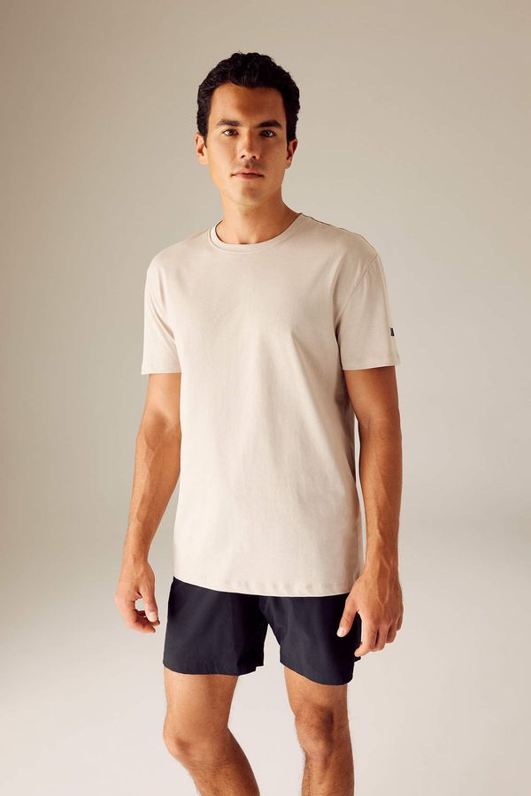 DEFACTO DeFactoFit Standard Fit Printed 100% Cotton T-Shirt