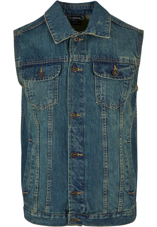 Urban Classics Denim vest light blue