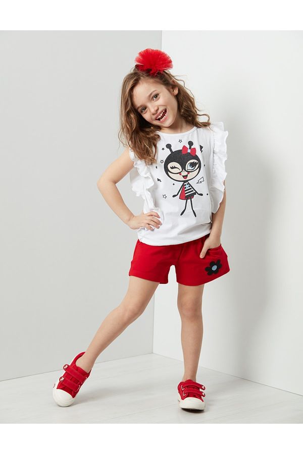 Denokids Denokids Bug Love Girls T-shirt Shorts Set