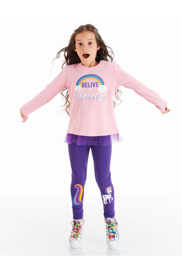 Denokids Denokids Colorfull Unicorn Girls Tunic Tights Set