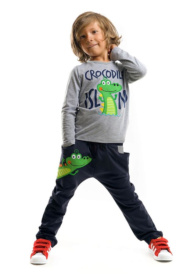 Denokids Denokids Crocodile Island Boy's T-shirt Trousers Set