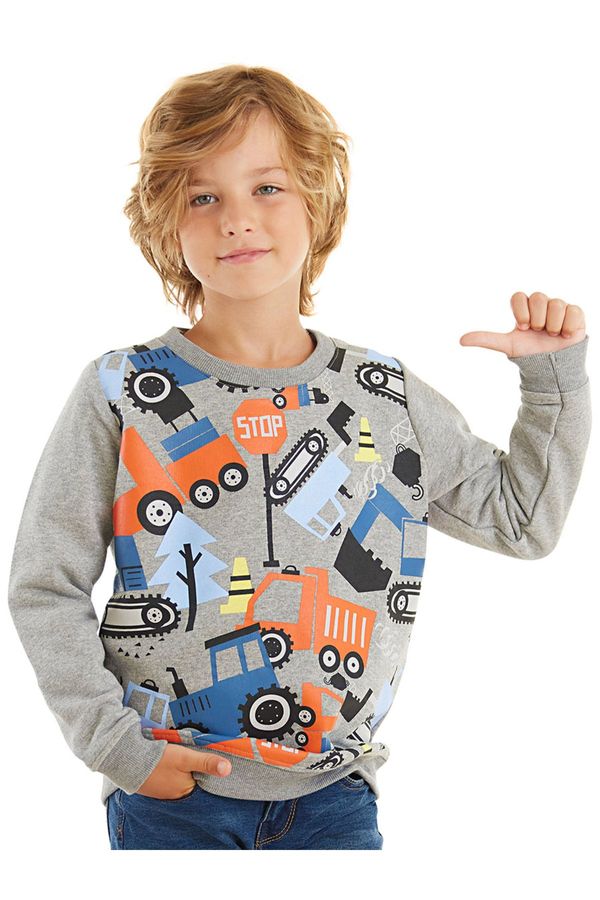Denokids Denokids Cute Cars Boys Sweatshirt
