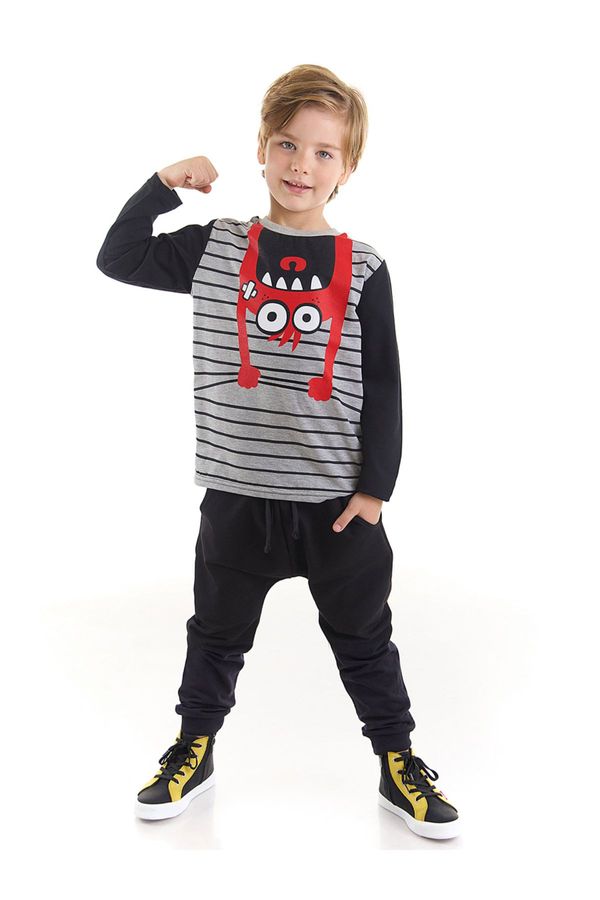 Denokids Denokids Dangling Monster Boy T-shirt Trousers Set