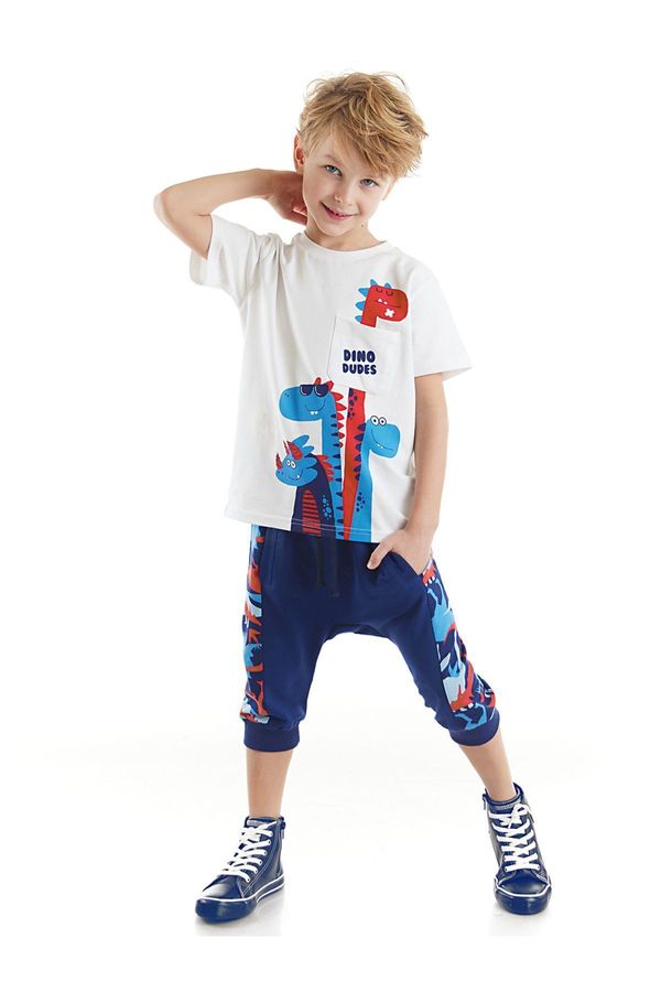 Denokids Denokids Dino Dudes Boys T-shirt Capri Shorts Set