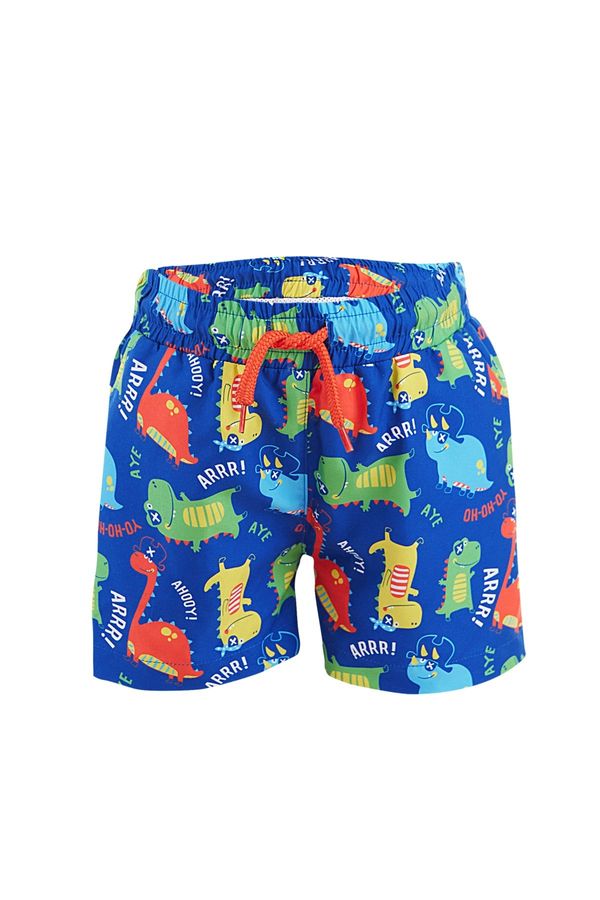 Denokids Denokids Dinosaur Boys Navy Blue Sea Shorts Swimsuit.