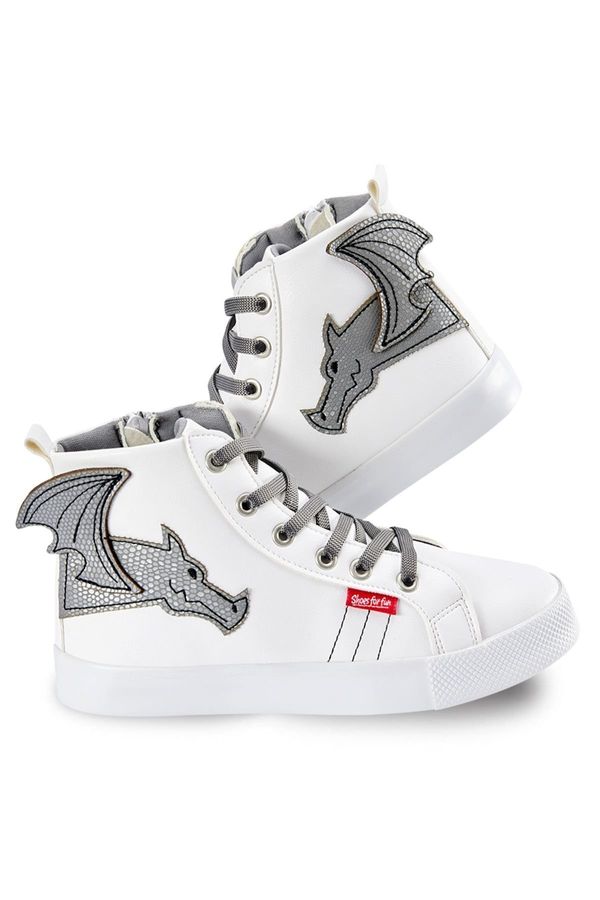 Denokids Denokids Dragon Boys White Sneakers Sneakers