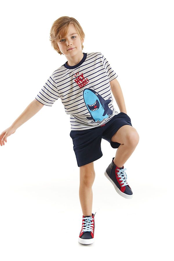 Denokids Denokids Dude Shark Boys T-shirt Shorts Set