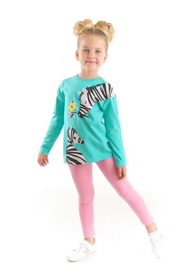 Denokids Denokids Floral Zebra Girl's Tunic Tights Set