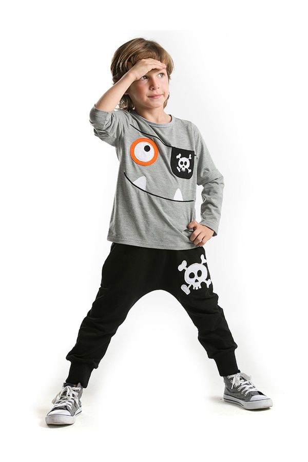 Denokids Denokids Happy Pirate Boy's Comfortable T-shirt Trousers Set