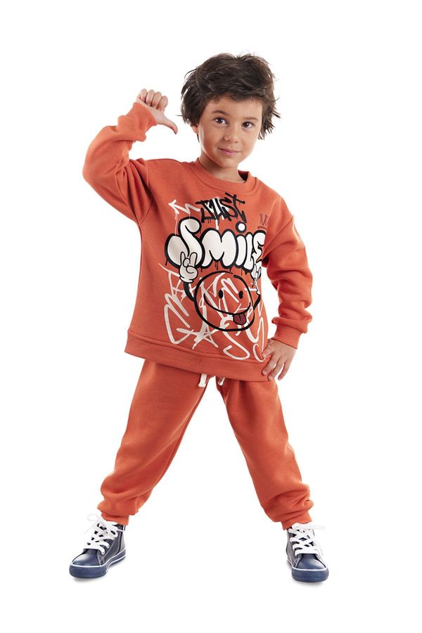 Denokids Denokids Just Smile Boys Brick Tracksuit