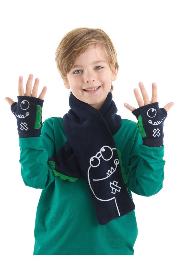 Denokids Denokids Knit Dino Boys Scarf - Gloves Set