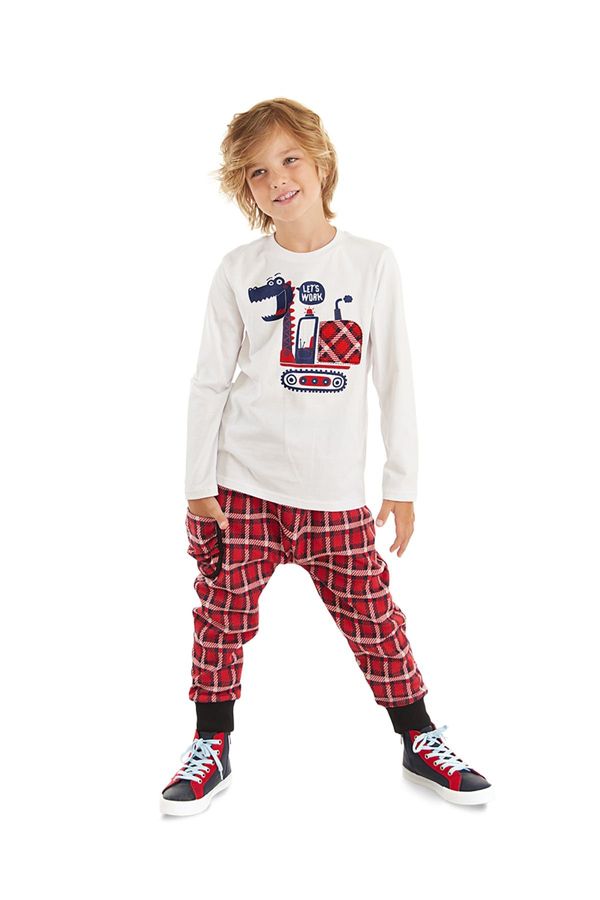 Denokids Denokids Let's Work Boy's T-shirt Trousers Set