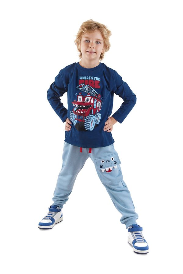 Denokids Denokids Monster Firefighter Boys T-shirt Sweatpants Set