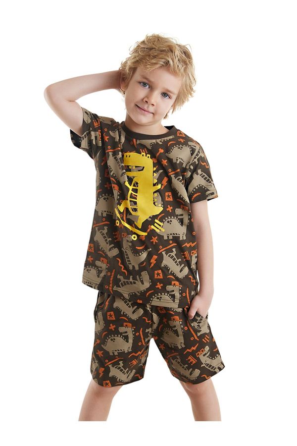 Denokids Denokids Skateboard Dino Boy's Summer T-shirt Shorts Set