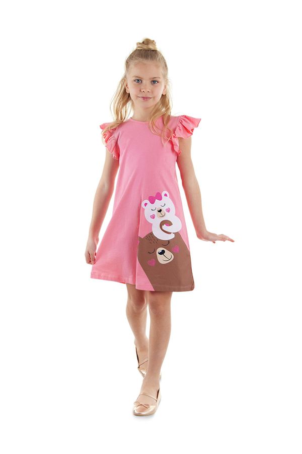 Denokids Denokids Teddy Bears Girl's Pink Sleeveless Summer Dress