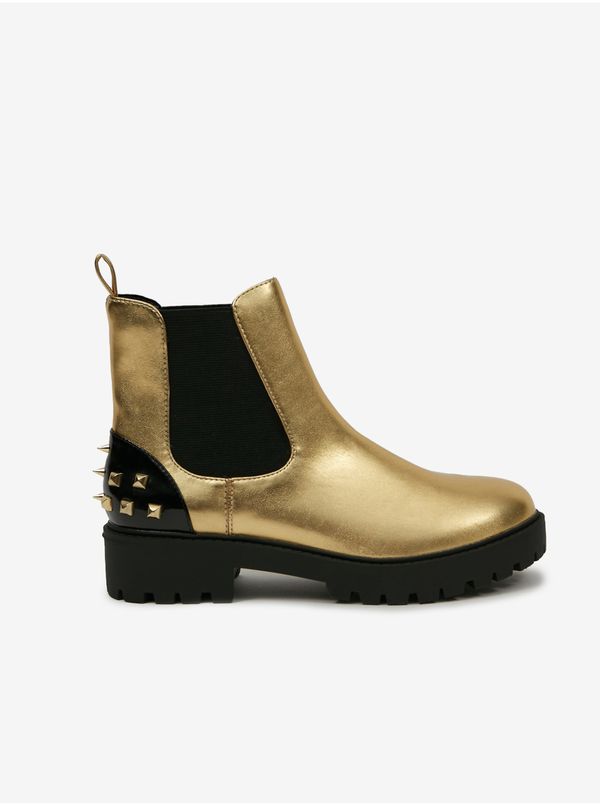 DESIGUAL Desigual Biker Gold Women's Ankle Boots - Womens