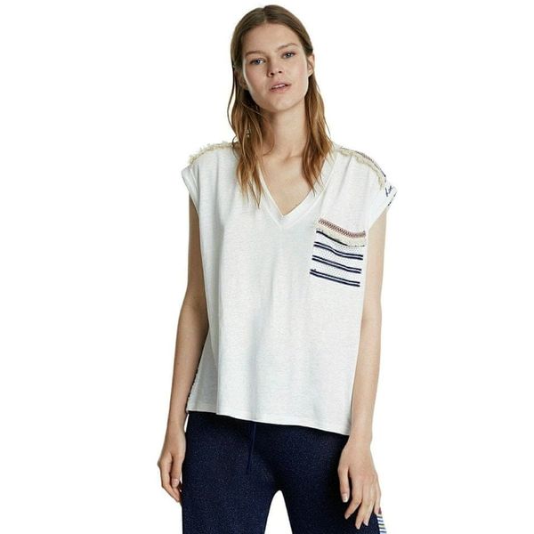 DESIGUAL Desigual T-Shirt Verona 20Swtkc5 Cream - Women