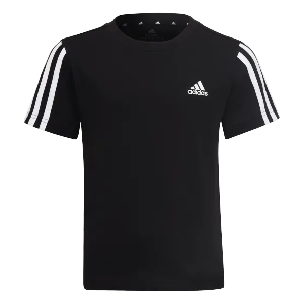 Adidas Dětské tričko adidas  Essentials 3-Stripes T-Shirt Black