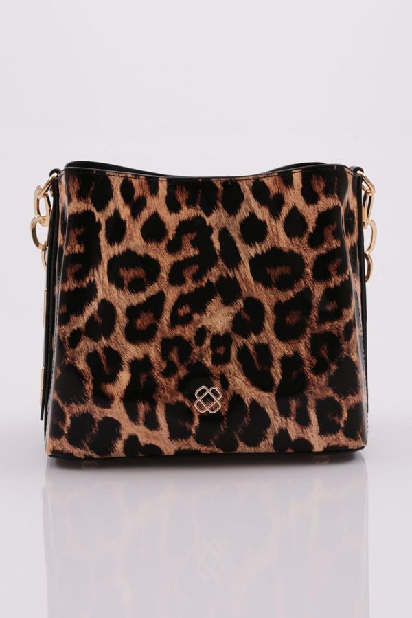 DGN DGN 051 Women's Overtaking Free Bag Brown Leopard