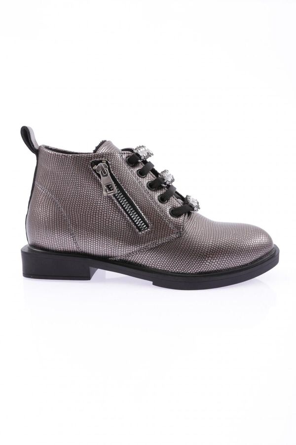 DGN DGN 220-22k Women's Lace-Up Side Zipper Ankle Boots.