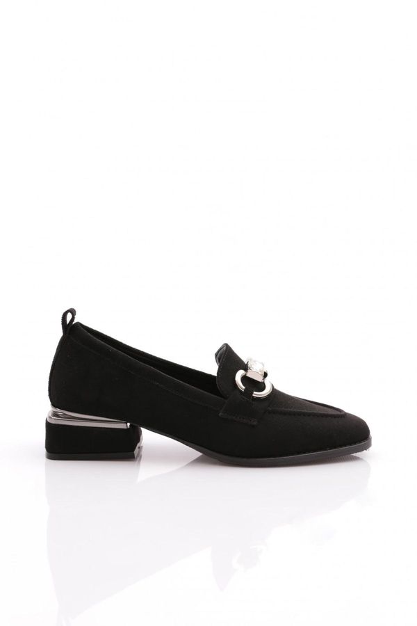 DGN DGN 23113 Women's Loafer Shoes Black Suede