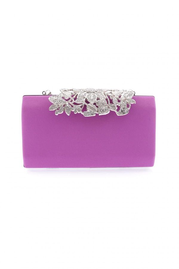 DGN DGN 260-23y Women's Evening Dress Clutch Bag Saraa Purple