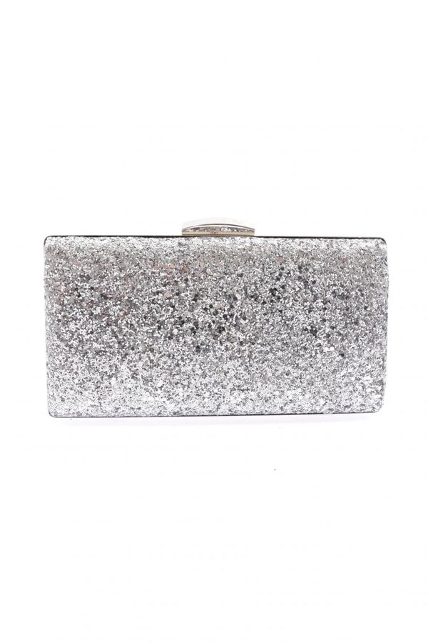 DGN DGN 273-22y Women's Evening Dress Clutch Bag Sequin Silver