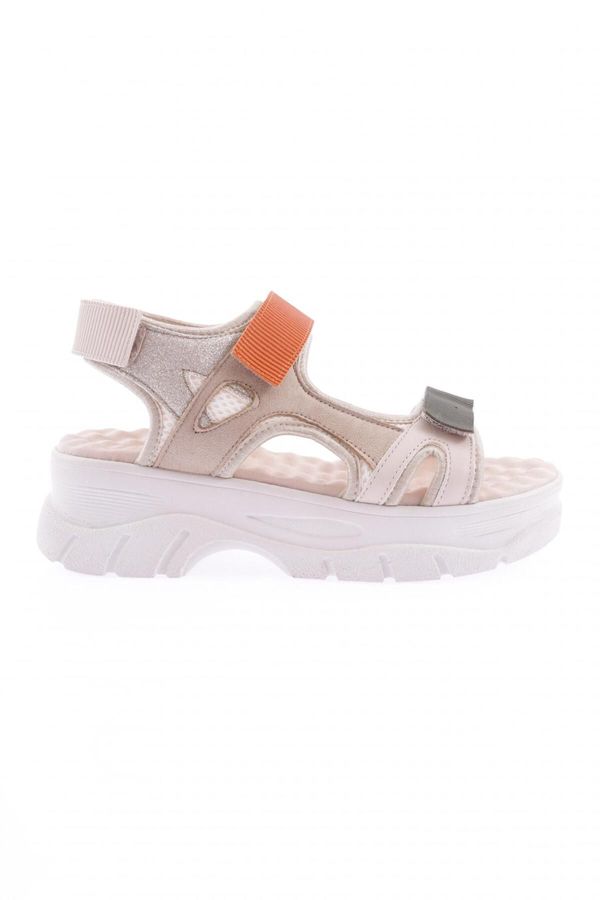 DGN DGN 4740-22y Women's Thick Sole Velcro Sandals