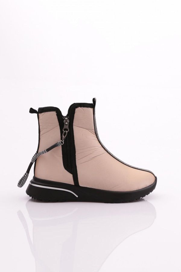 DGN DGN 600 Women's Zipper Stone Striped Boots