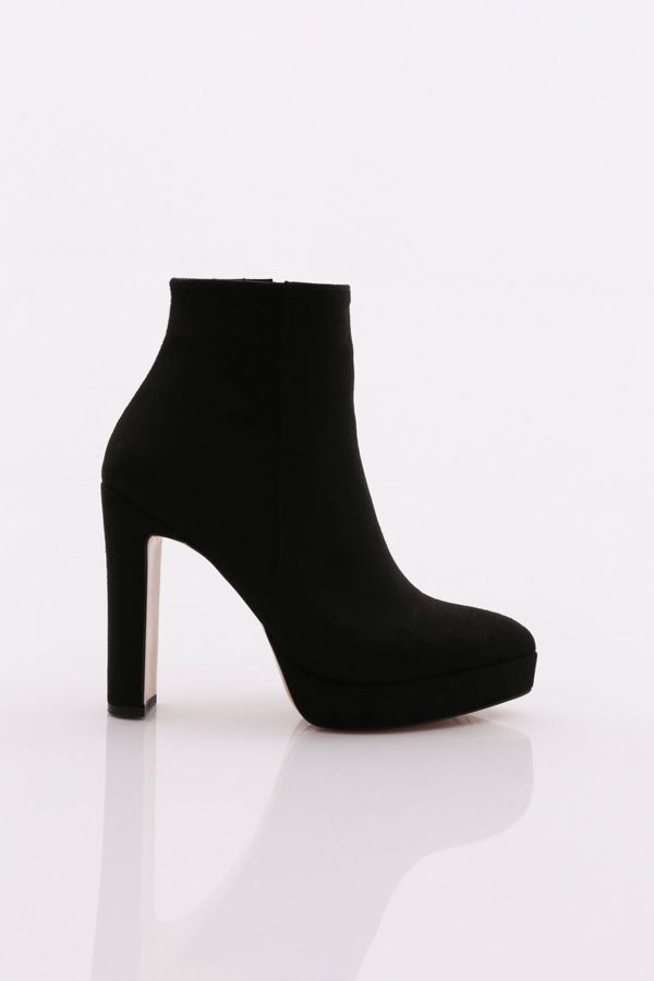 DGN DGN 601 Women's Heeled Boots Black Suede