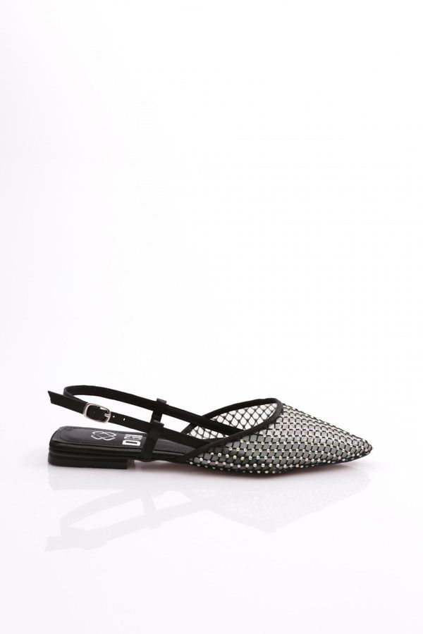 DGN DGN 6015 Women's Pointed Toe Back Tied Flats