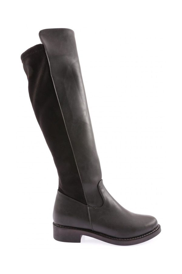 DGN DGN 615-22K Women's Zippered Knee High Boots