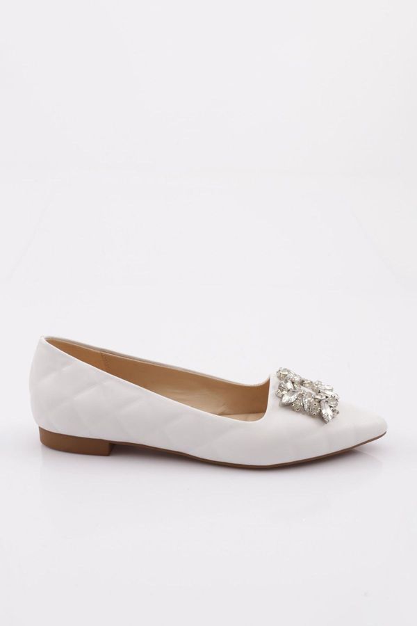 DGN DGN 6560 Women's Crystal Square Buckle Flats.