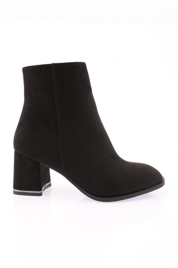 DGN DGN 9219 Women's Heeled Boots Black Suede