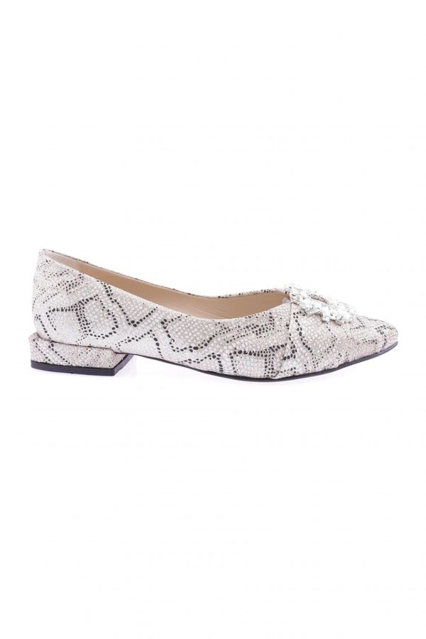 DGN DGN Fb-15-23y Women's Crystal Square Buckle Flats