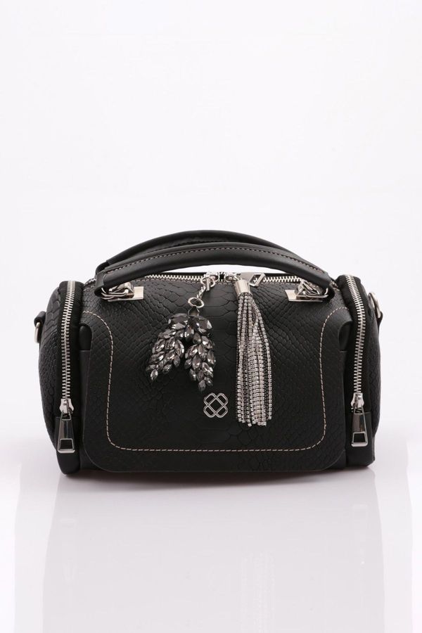 DGN DGN H86 Women's Stone Tassel Cylinder Bag