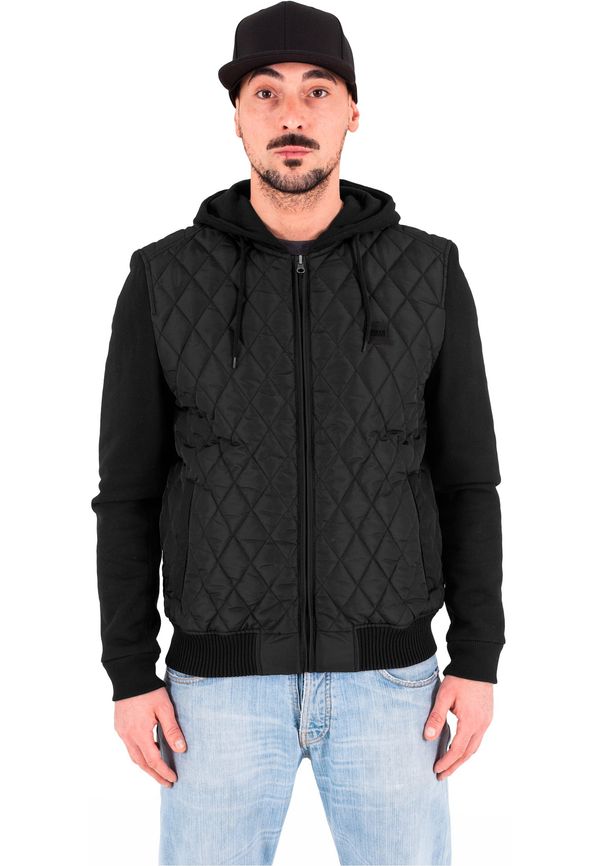 UC Men Diamond Quilt blk/blk Nylon Hooded Jacket