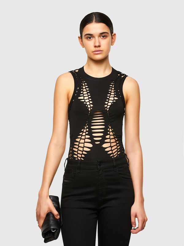 Diesel Diesel Bodysuit - T-BRAID TANK TOP black