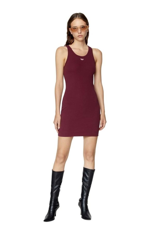 Diesel Diesel Dress - D-TANK-D DRESS burgundy