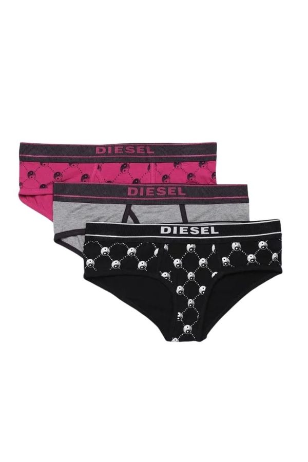 Diesel Diesel Panties - UFPNOXYTHREEPACK Uw Panties 3p Black-Grey-Pink