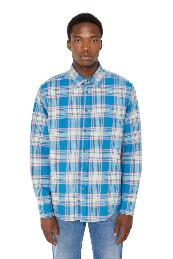 Diesel Diesel Shirt - S-UMBE-CHECK-NW SHIRT blue