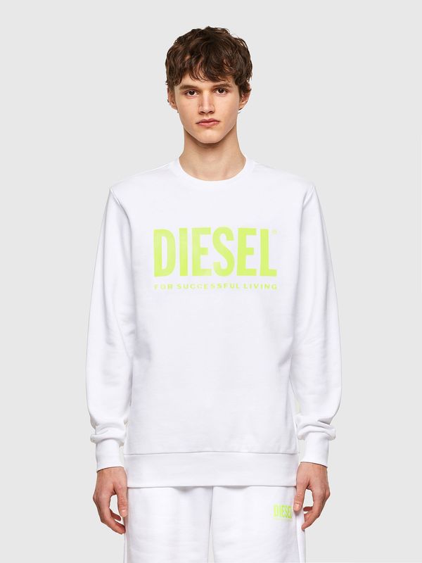 Diesel Diesel Sweatshirt - SGIRDIVISIONLOGO SWEATSHIRT white